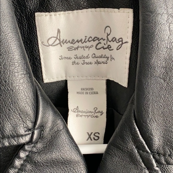 Black American Rag leather jacket - Picture 3 of 4